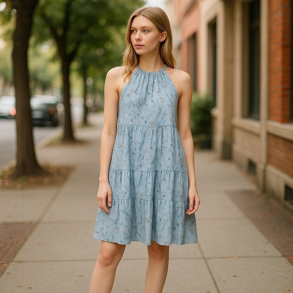 A New Day Ladies Floral Print Sundress- size XS